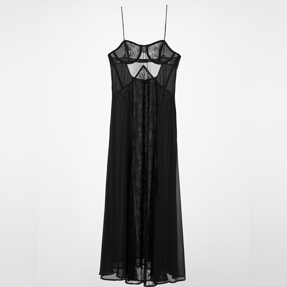 ZARA Long Lace Dress (34B)